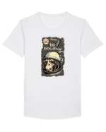To Boldly Go Astronaut Ape Tricou mânecă scurtă guler larg Bărbat Skater