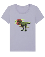 Samurai T-rex Tricou mânecă scurtă guler larg fitted Damă Expresser