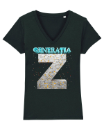 Generația Z Tricou mânecă scurtă guler V Damă Evoker