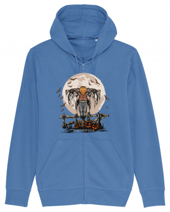 Pumpkin Head Scarecrow Bright Blue