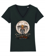 Pumpkin Head Scarecrow Tricou mânecă scurtă guler V Damă Evoker