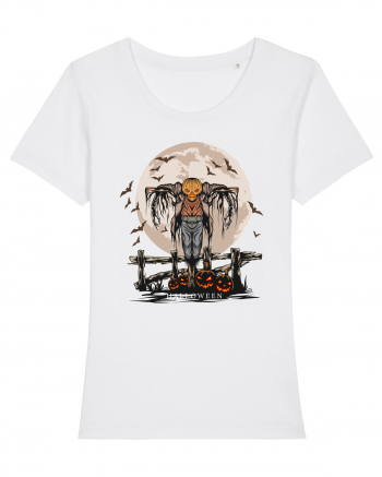 Pumpkin Head Scarecrow White