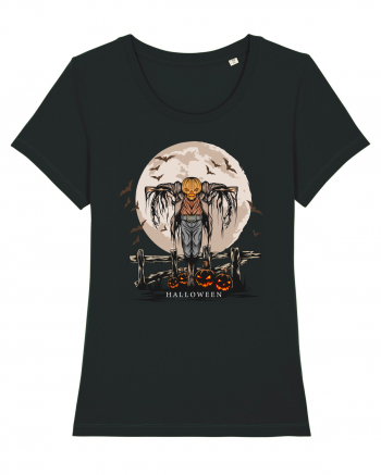 Pumpkin Head Scarecrow Black