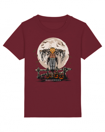 Pumpkin Head Scarecrow Burgundy