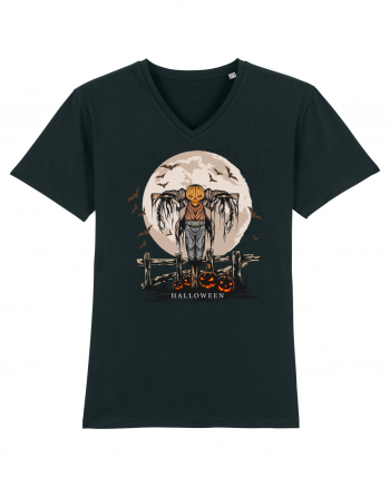 Pumpkin Head Scarecrow Black