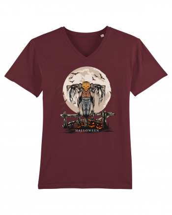 Pumpkin Head Scarecrow Burgundy