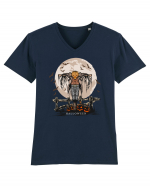 Pumpkin Head Scarecrow Tricou mânecă scurtă guler V Bărbat Presenter