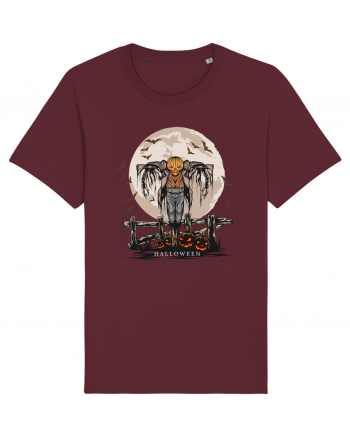 Pumpkin Head Scarecrow Burgundy