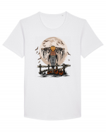 Pumpkin Head Scarecrow Tricou mânecă scurtă guler larg Bărbat Skater