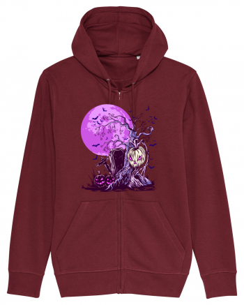 Purple Halloween Moon Burgundy