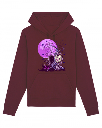 Purple Halloween Moon Burgundy