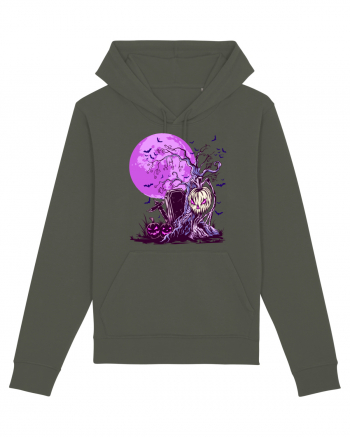 Purple Halloween Moon Khaki