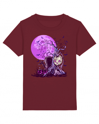 Purple Halloween Moon Burgundy