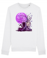 Purple Halloween Moon Bluză mânecă lungă Unisex Rise