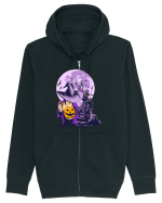 Sexy Purple Pumpkin Witch Hanorac cu fermoar Unisex Connector