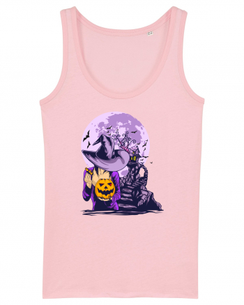 Sexy Purple Pumpkin Witch Cotton Pink