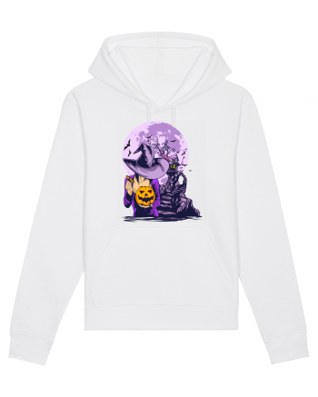 Sexy Purple Pumpkin Witch White