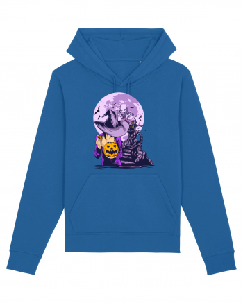 Sexy Purple Pumpkin Witch Royal Blue