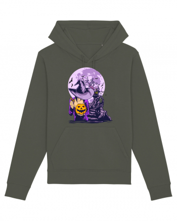 Sexy Purple Pumpkin Witch Khaki