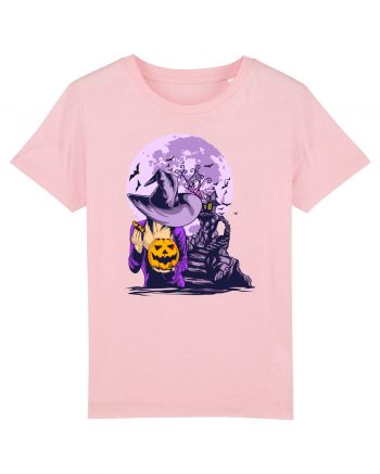 Sexy Purple Pumpkin Witch Cotton Pink