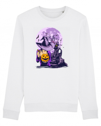 Sexy Purple Pumpkin Witch White