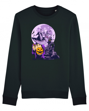 Sexy Purple Pumpkin Witch Black