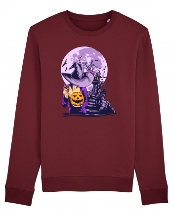 Sexy Purple Pumpkin Witch Burgundy