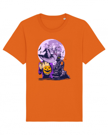 Sexy Purple Pumpkin Witch Bright Orange