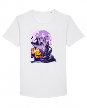 Sexy Purple Pumpkin Witch White