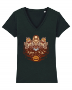 Trick or Treat Zombies Tricou mânecă scurtă guler V Damă Evoker