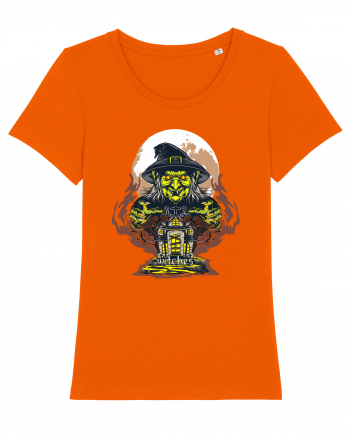 Witches Spooky House Bright Orange