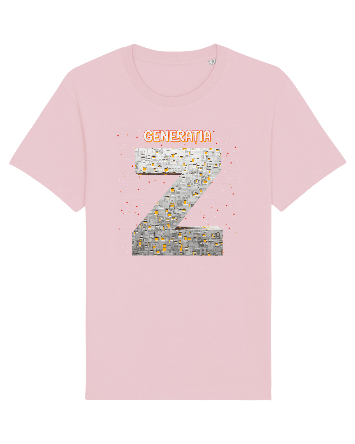Tricou mânecă scurtă Unisex Rocker Cotton Pink
