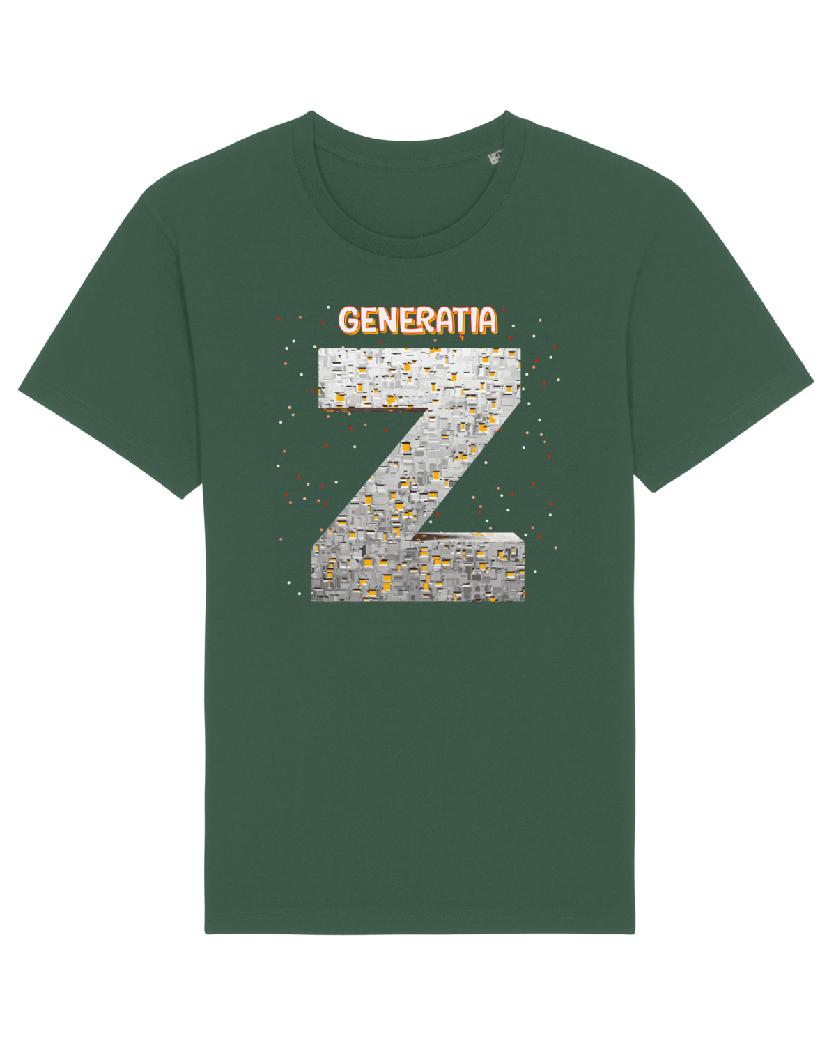 Tricou mânecă scurtă Unisex Rocker Bottle Green
