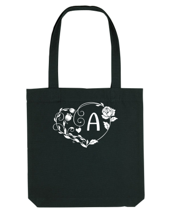 Litera A - alb Black