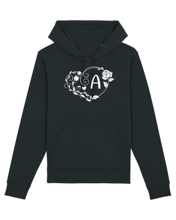 Litera A - alb Black