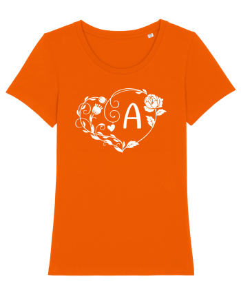 Litera A - alb Bright Orange