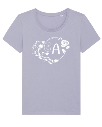 Litera A - alb Lavender