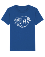 Litera A - alb Tricou mânecă scurtă  Copii Mini Creator