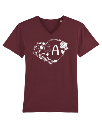 Litera A - alb Burgundy