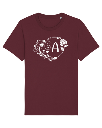 Litera A - alb Burgundy