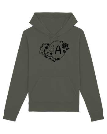 Litera A - negru Khaki