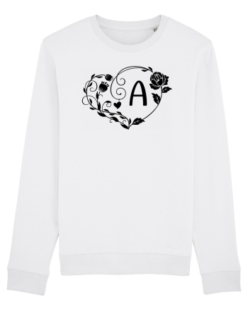 Litera A - negru White