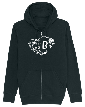 Litera B - alb Black