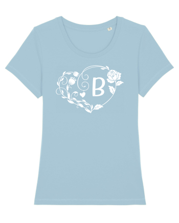 Litera B - alb Sky Blue