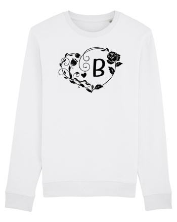 Litera B - negru White