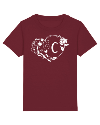 Litera C - alb Burgundy