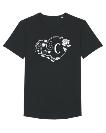 Litera C - alb Black