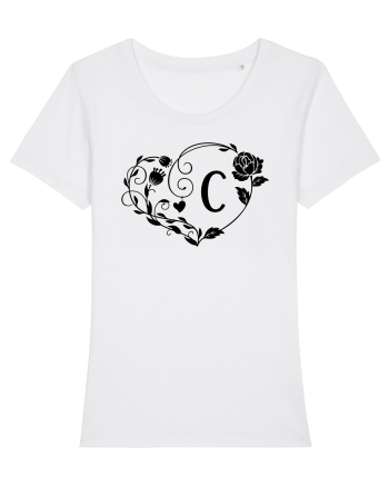 Litera C - negru White