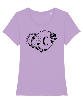 Litera C - negru Lavender Dawn