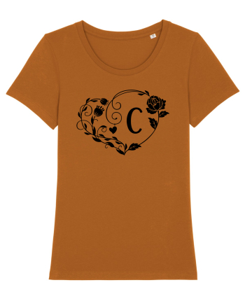 Litera C - negru Roasted Orange